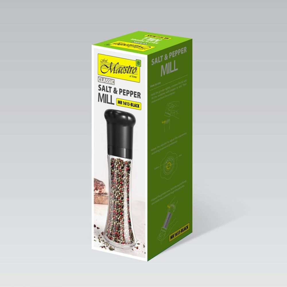 Moulin à épices Feel Maestro MR-1613-BLACK Noir