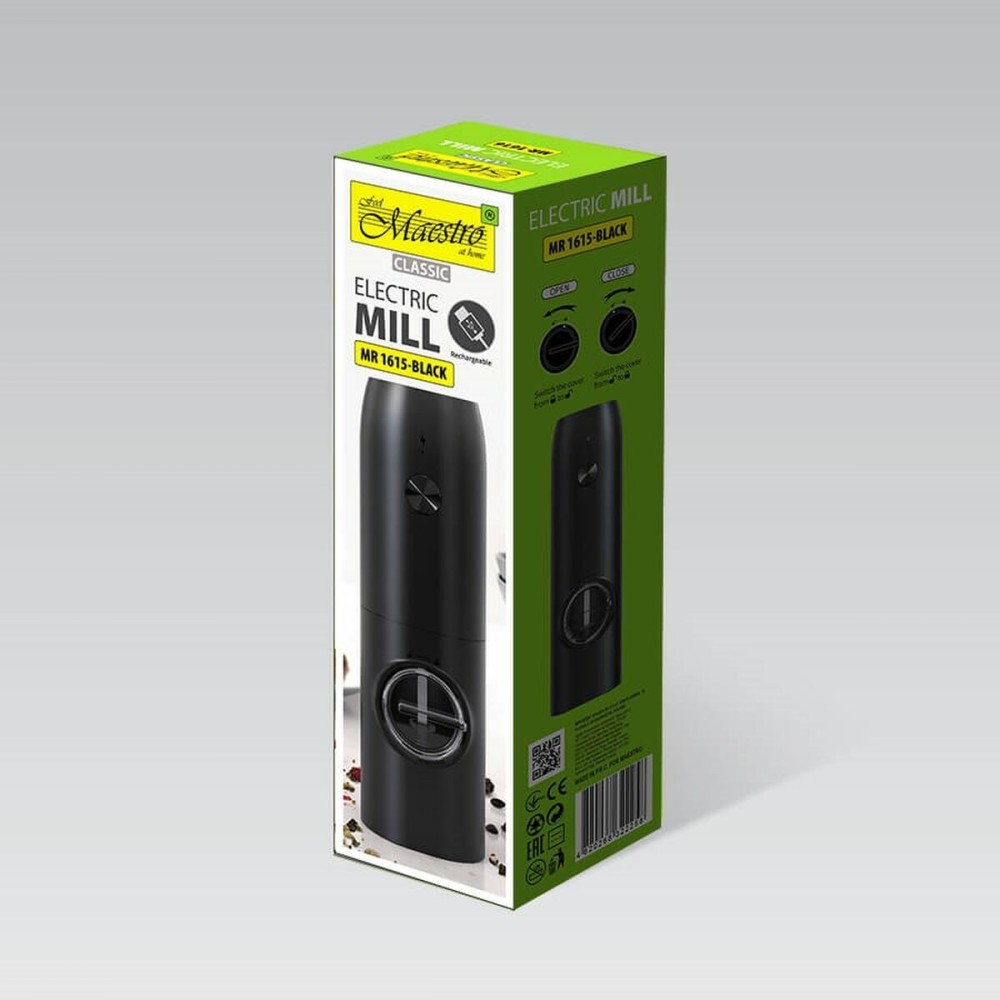 Moulin à épices Feel Maestro MR-1615-BLACK Noir