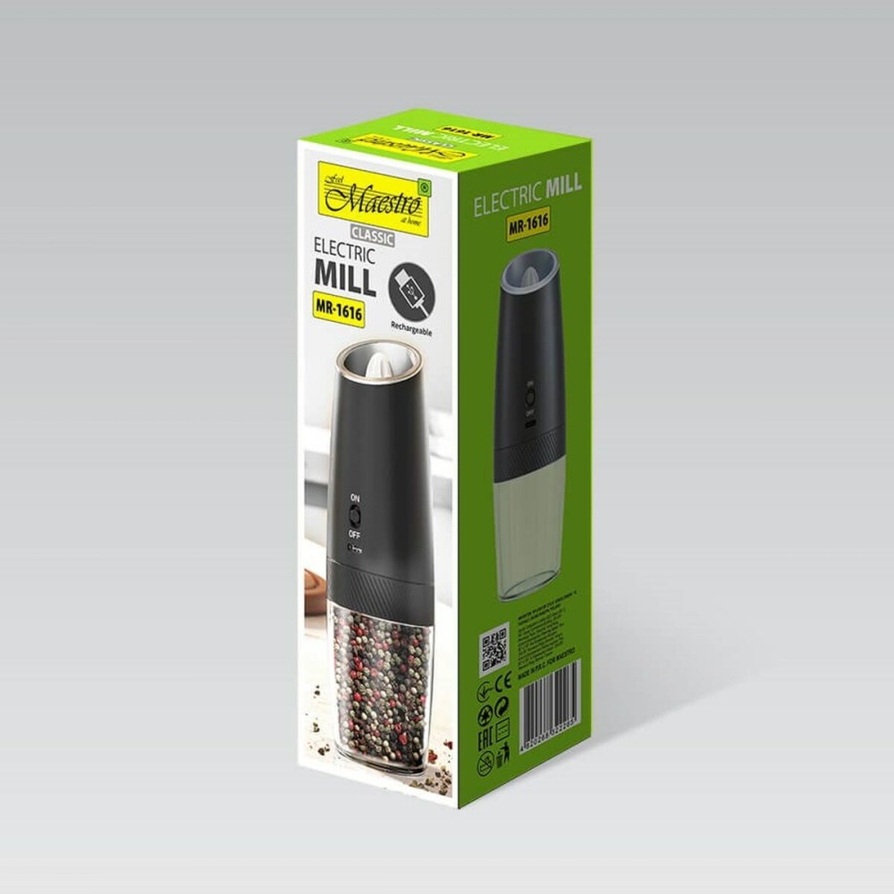 Spice Grinder Feel Maestro MR-1616 Black