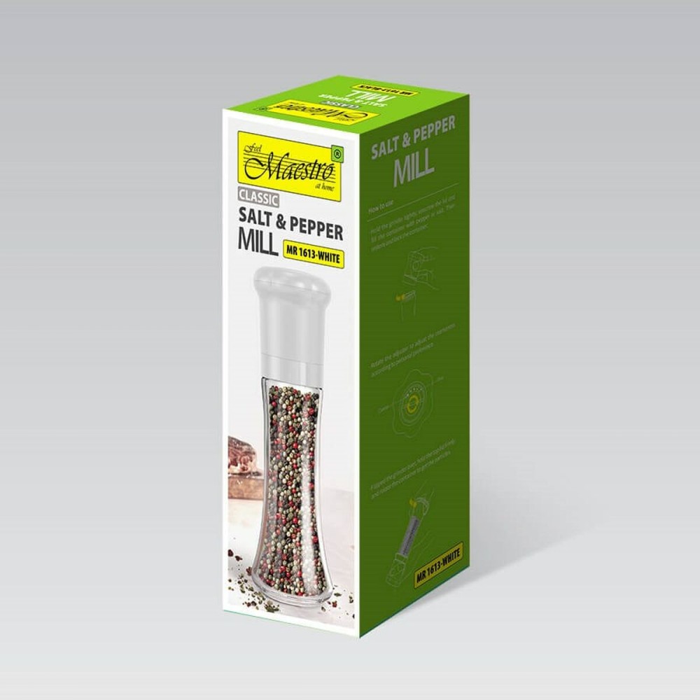 Moulin à épices Feel Maestro MR-1613-WHITE Blanc