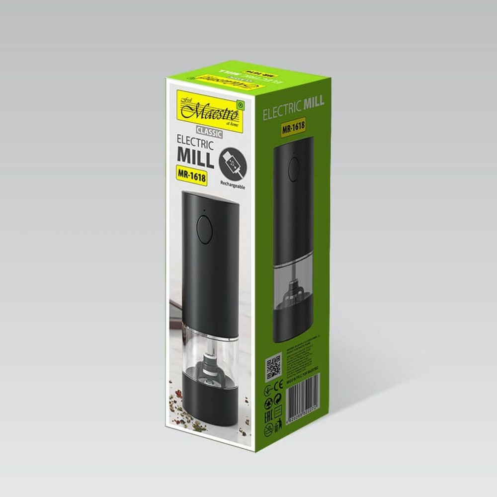 Spice Grinder Feel Maestro MR-1618 Black