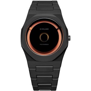 Herrenuhr D1 Milano POLYCARBON ORANGE LED (Ø 40,5 mm)