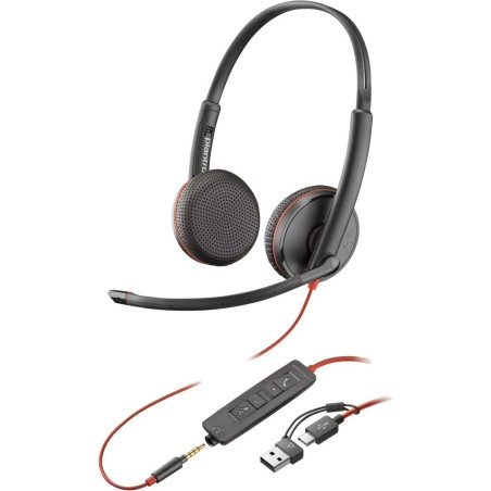 Headphones with Microphone HP Blackwire 3225 Black