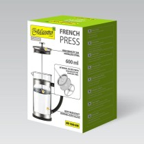 Théière Feel Maestro MR-1860-600 Noir Acier Acier inoxydable Verre Borosilicaté 600 ml