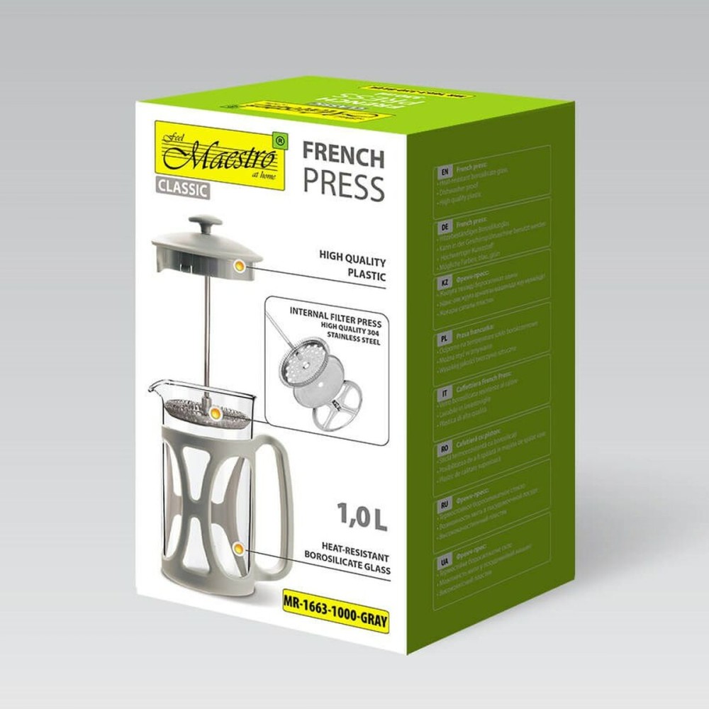 Teekanne Feel Maestro MR-1663-1000 Grau Glas 1 L