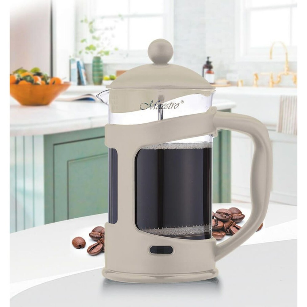 Teekanne Feel Maestro MR-1665-1000 Elfenbein Edelstahl Borosilikatglas 1 L