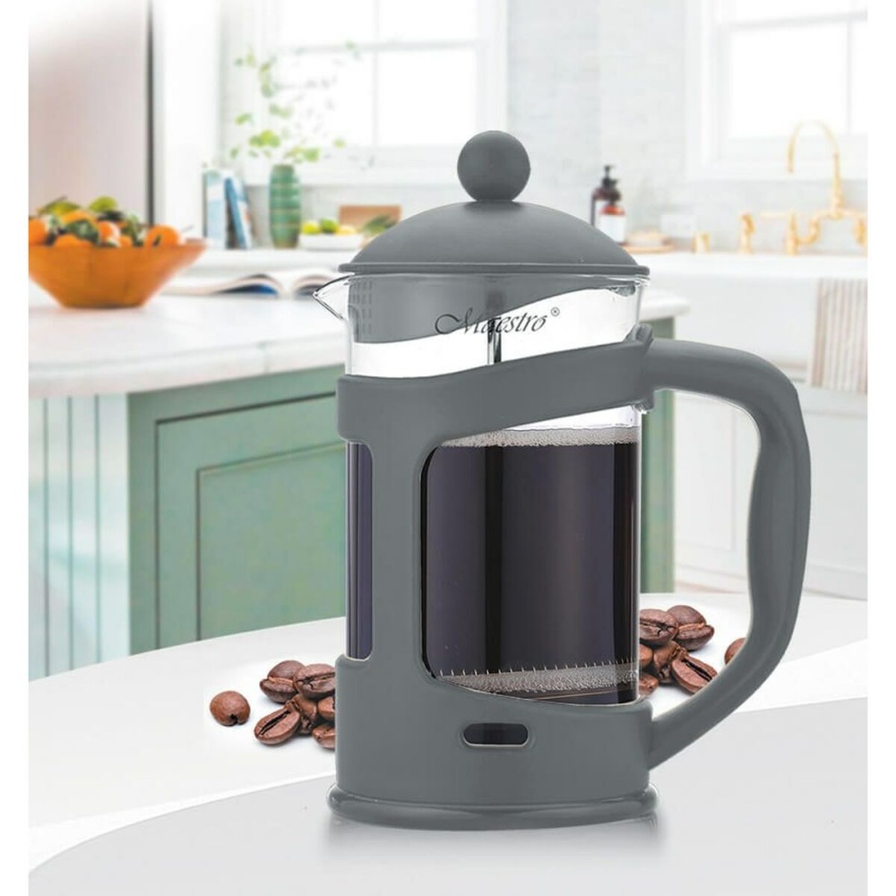 Teekanne Feel Maestro MR-1665-800 Grau Edelstahl Borosilikatglas 800 ml