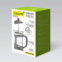 Teekanne Feel Maestro MR-1665-1000 Grau Edelstahl Borosilikatglas 1 L