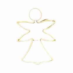 Christmas bauble Yellow Metal Plastic Angel 52 x 1,5 x 72 cm