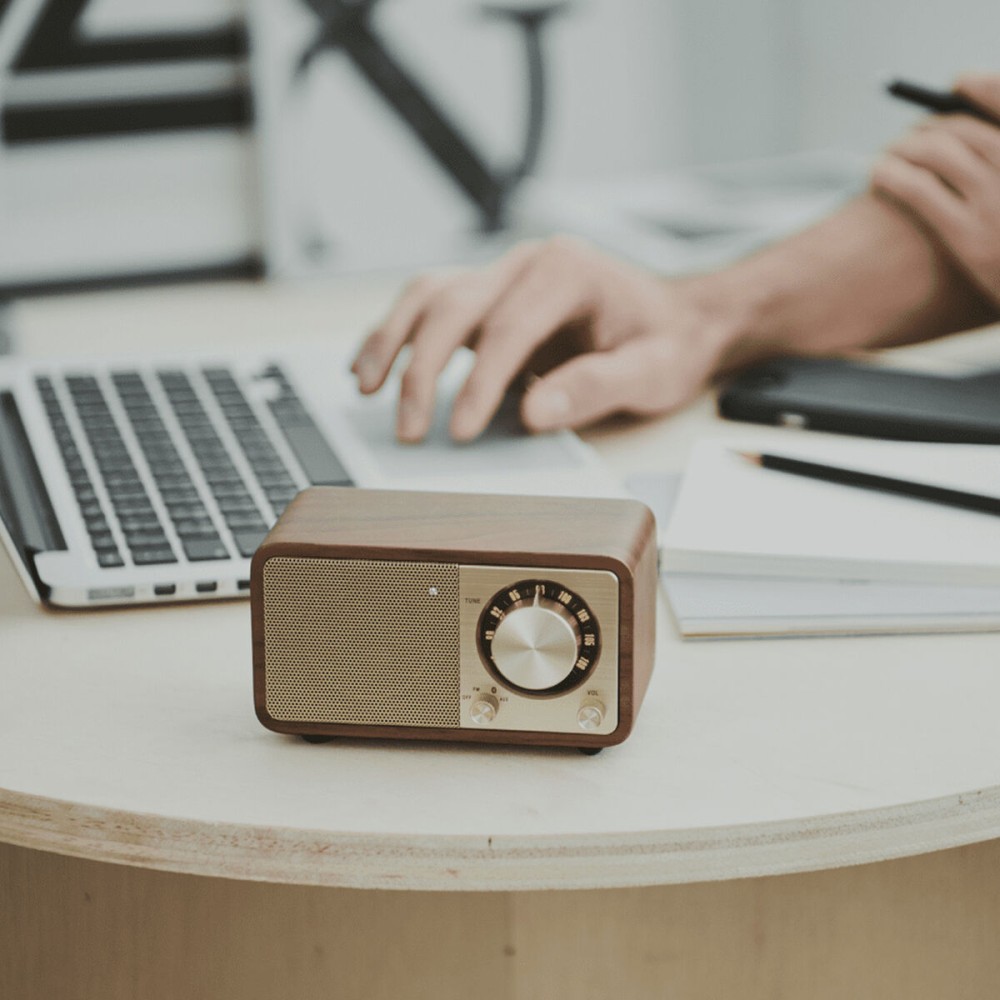 Radio Bluetooth portable Sangean Rétro Bois FM