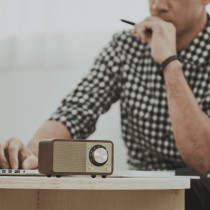 Radio Bluetooth portable Sangean Rétro Bois FM