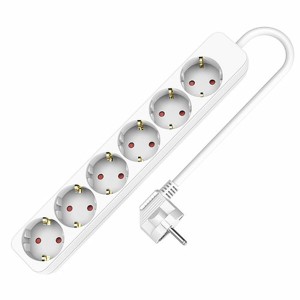 Steckdosenleiste mit 6 Steckdosen ohne Schalter TM Electron (1,5 m)