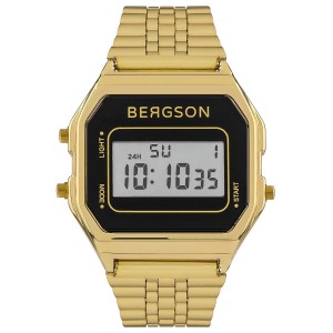 Unisex-Uhr Bergson BGW8159U3 Schwarz (Ø 34 mm)
