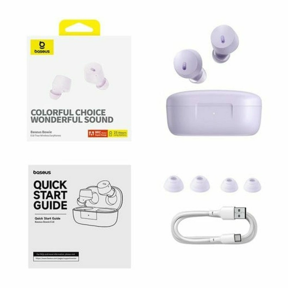 Casques avec Microphone Baseus A00023800533-00 Pourpre