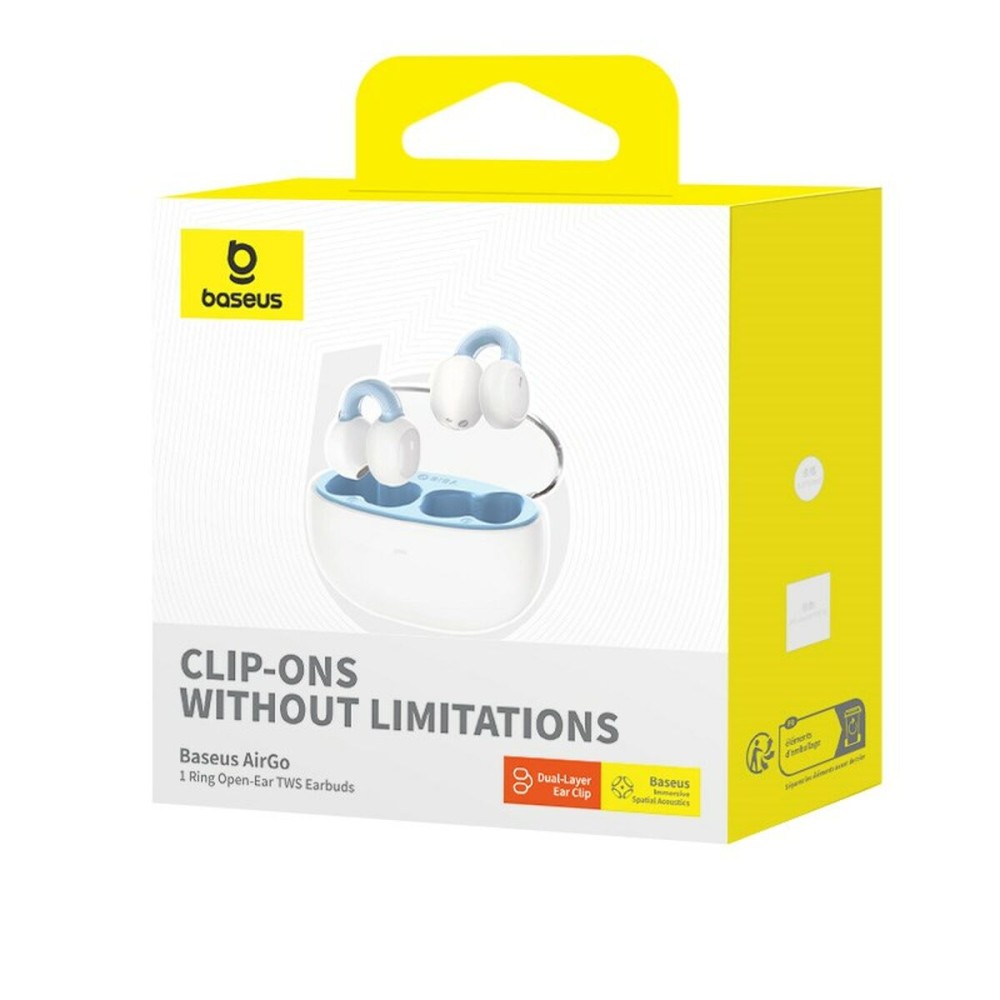 Casques avec Microphone Baseus A00069201223-00 Bleu Blanc