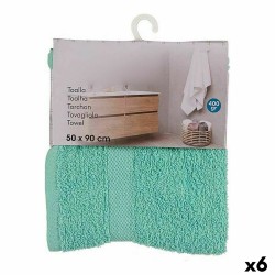 Bath towel Berilo 5312 Turquoise 80 % cotton 20 % Polyester 50 x 90 cm (6 Units)