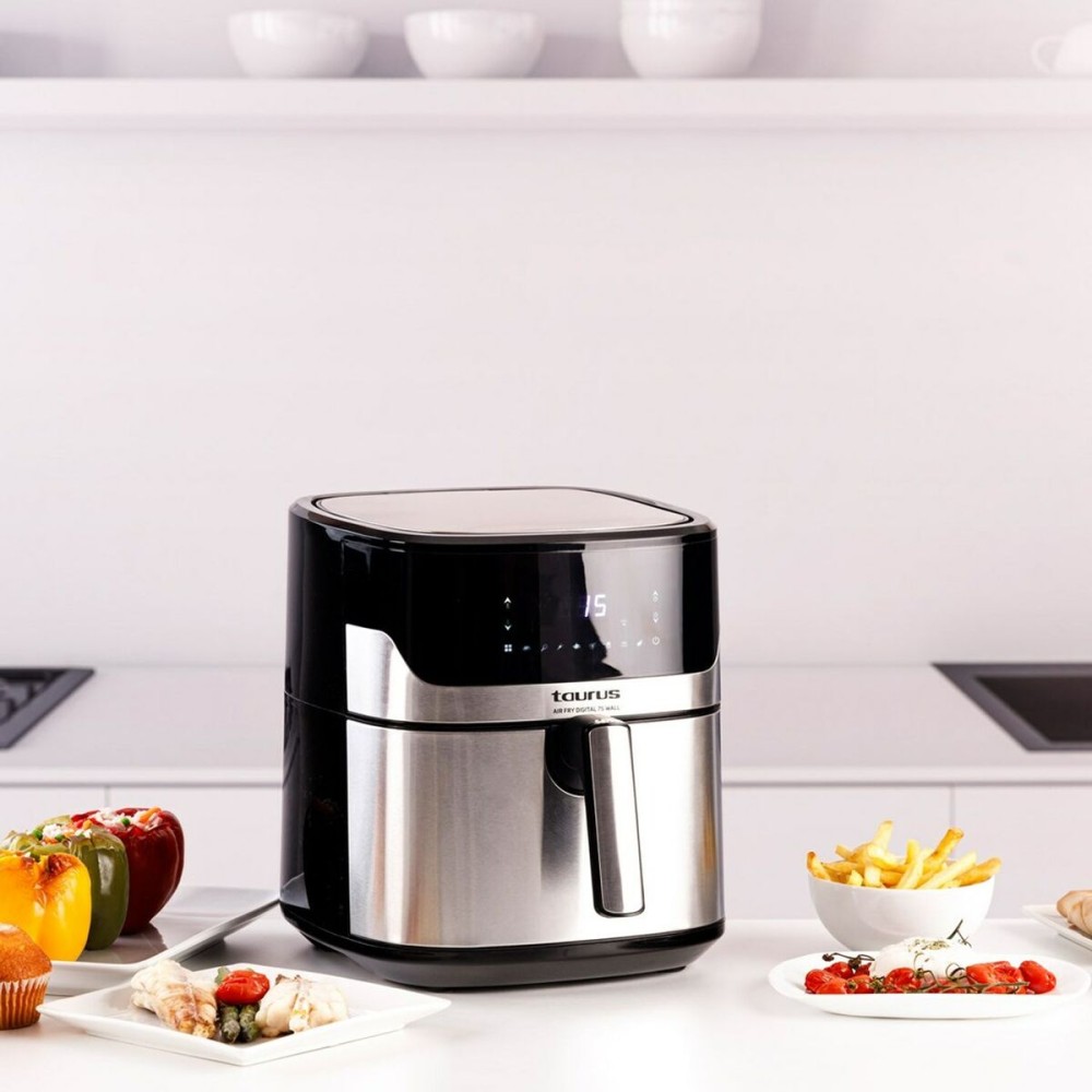 Heißluftfritteuse Taurus 973993000 Schwarz Silberfarben 1600 W 6,5 L