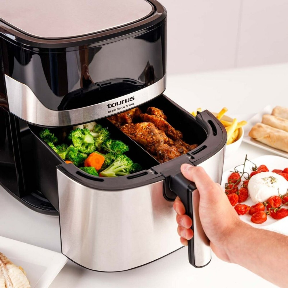 Heißluftfritteuse Taurus 973993000 Schwarz Silberfarben 1600 W 6,5 L
