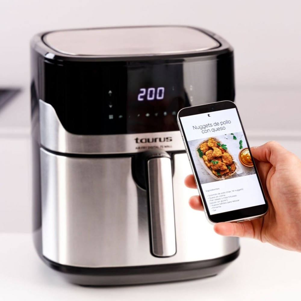 Heißluftfritteuse Taurus 973993000 Schwarz Silberfarben 1600 W 6,5 L