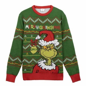 Herren Pullover The Grinch grün S