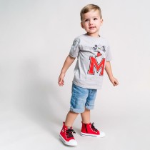 T shirt à manches courtes Enfant Mickey Mouse Gris 4 Ans