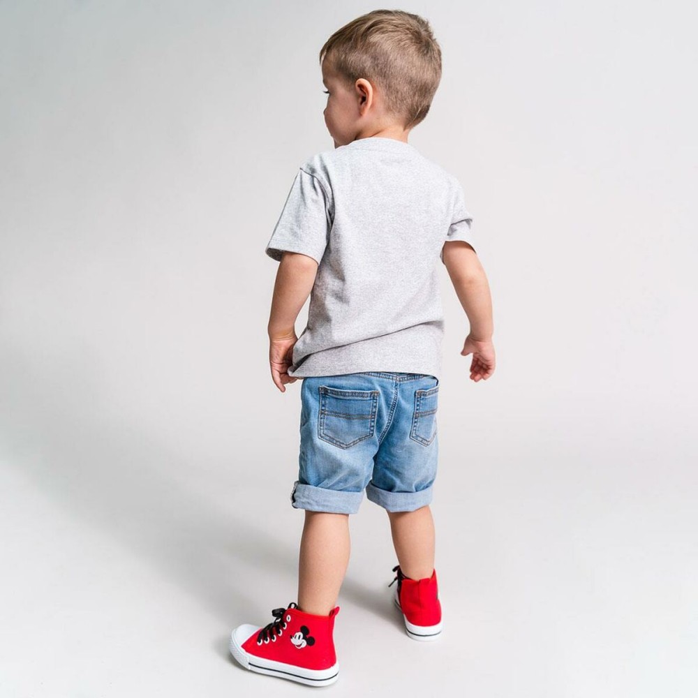 T shirt à manches courtes Enfant Mickey Mouse Gris 4 Ans