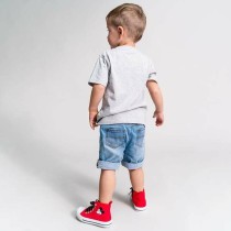 Child's Short Sleeve T-Shirt Mickey Mouse Grey 4 Years