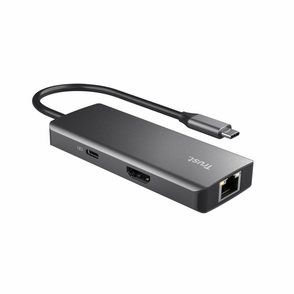 Hub USB Trust 24968 Silberfarben 20 cm