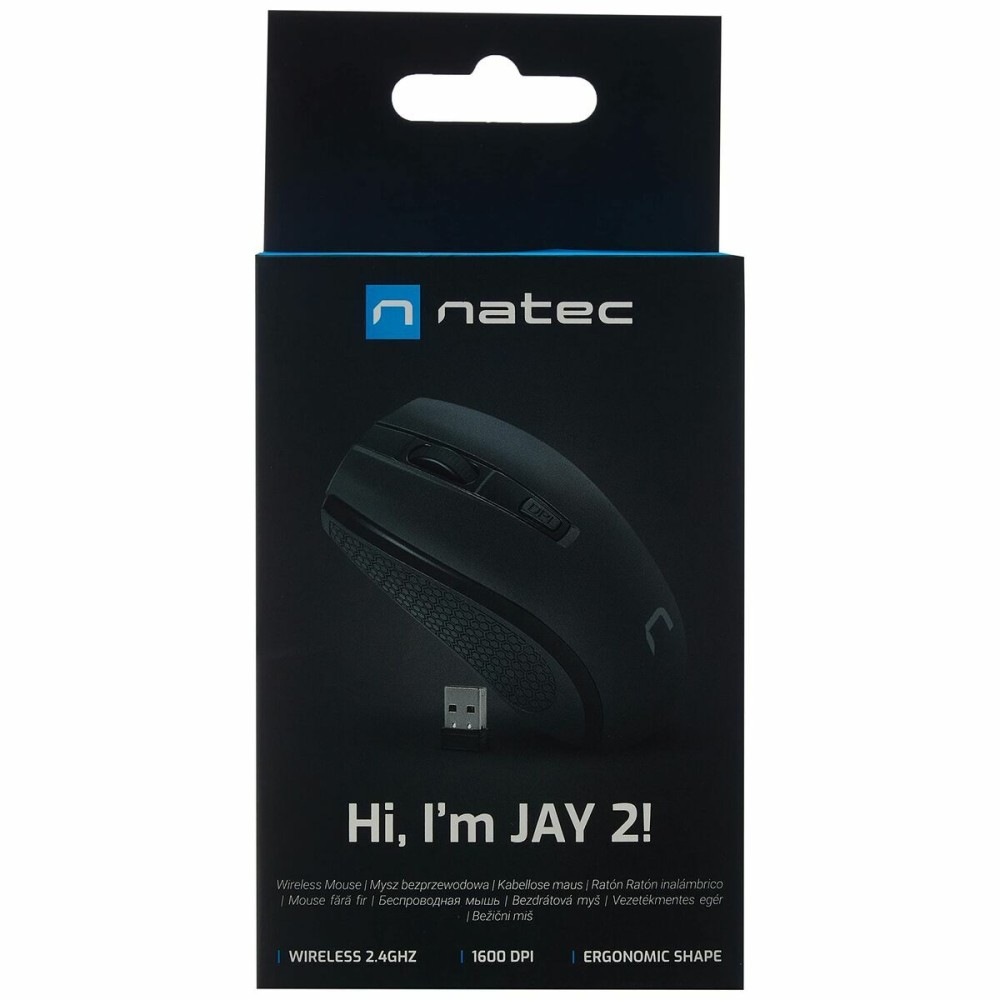 Souris sans-fil Natec Jay 2 Noir 1600 dpi Sans fil