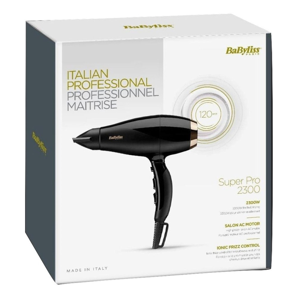Föhn Babyliss Super Pro 2300 Schwarz Gold 2300 W