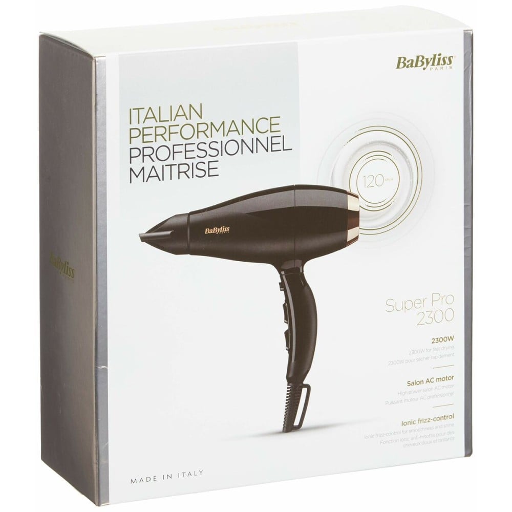 Sèche-cheveux Babyliss Super Pro 2300 Noir Or 2300 W