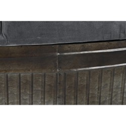 Banquette DKD Home Decor Gris Métal 117 x 42 x 47 cm