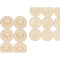 Non-slip Shower Mat Beige PVC 68 x 36 x 1 cm (6 Units)