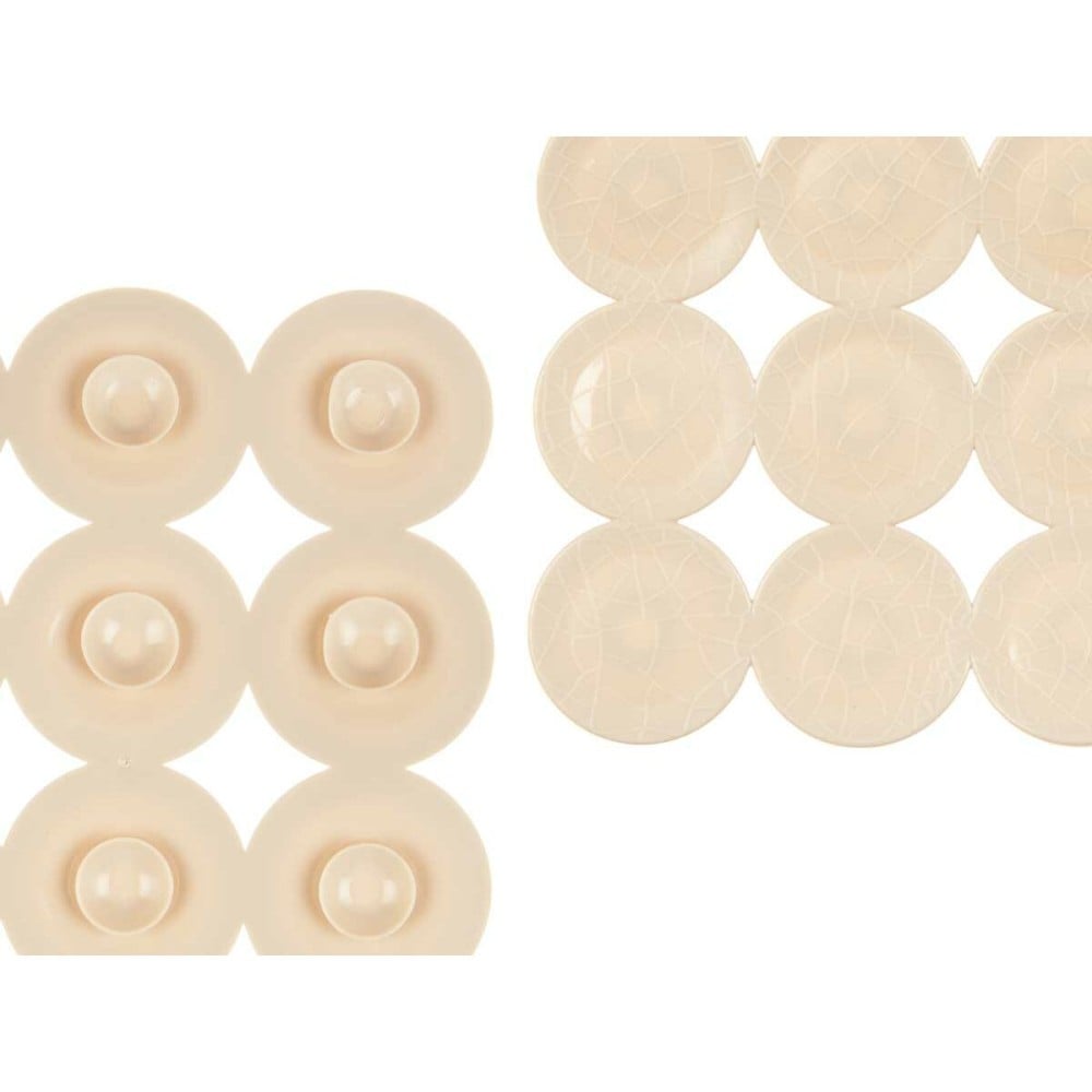 Rutschfeste Duschmatte Beige PVC 68 x 36 x 1 cm (6 Stück)