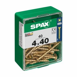 Schraubenkasten SPAX Holzschraube Flacher Kopf (4,0 x 40 mm) (4 x 40 mm)