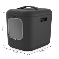 Katzentoilette Rotho Biala XL anthracite Anthrazit Kunststoff