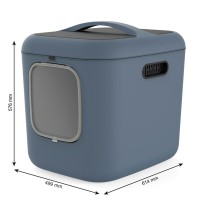 Bac à litière pour chats Rotho Biala XL Bleu Plastique