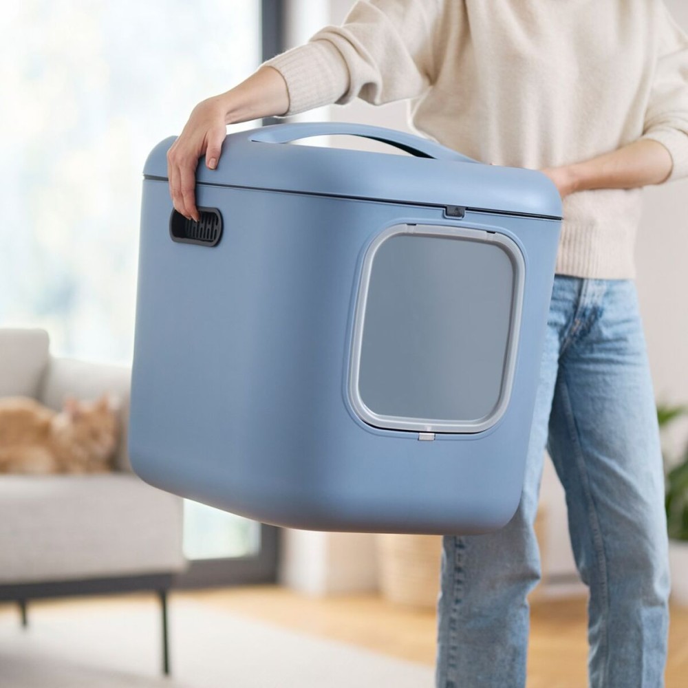 Bac à litière pour chats Rotho Biala XL Bleu Plastique