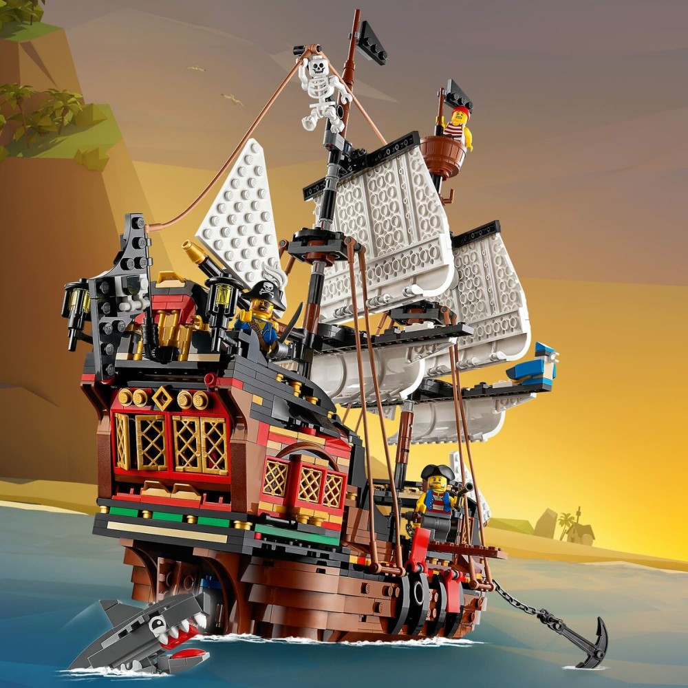 Construction set Lego 31109 Barco Pirata White Multicolour Bronze 3-in-1 1260 Pieces