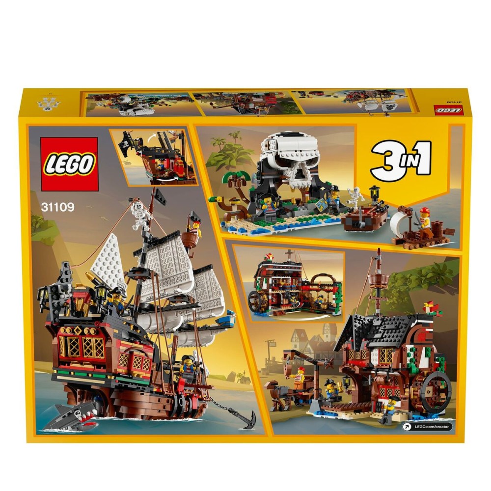 Construction set Lego 31109 Barco Pirata White Multicolour Bronze 3-in-1 1260 Pieces