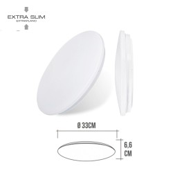 LED Flush-fitting Ceiling Light Wall Light EDM F 18 W (4000 K)