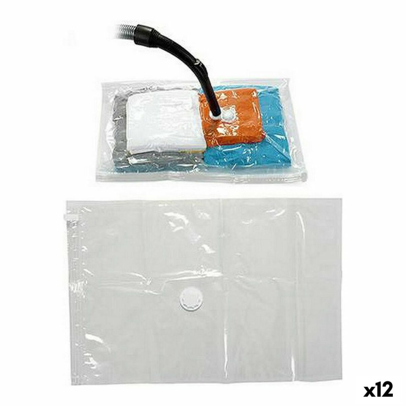 Vacuum Bags Kipit 54204 Transparent Plastic 60 x 80 cm (12 Units)