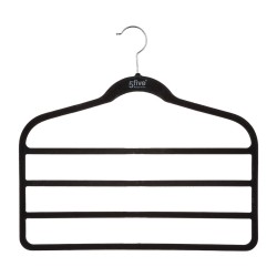 Hangers 5five Simply Smart Black Nylon ABS 44,8 x 41,5 cm Trousers