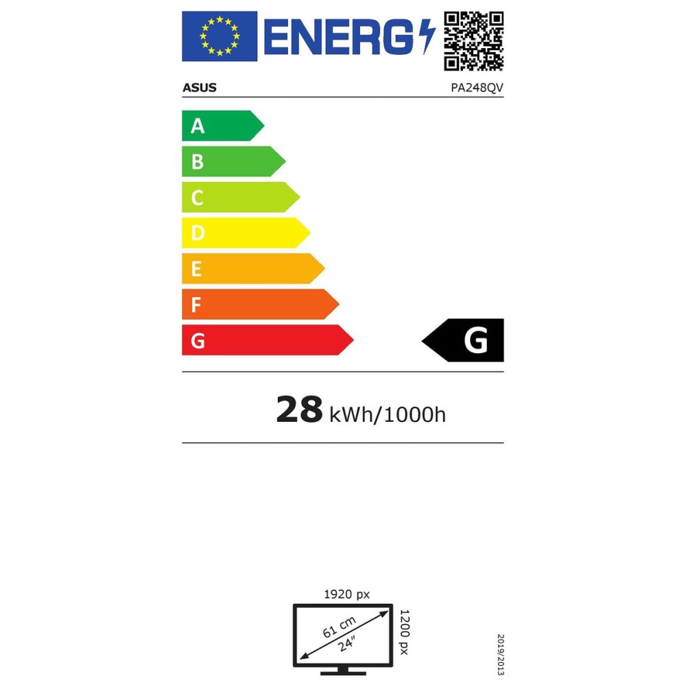 Écran Asus PA248QV WUXGA 24" 24,1" 75 Hz 60 Hz IPS
