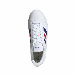 Chaussures casual homme Adidas Grand Court Base Beyond Rouge Bleu Blanc