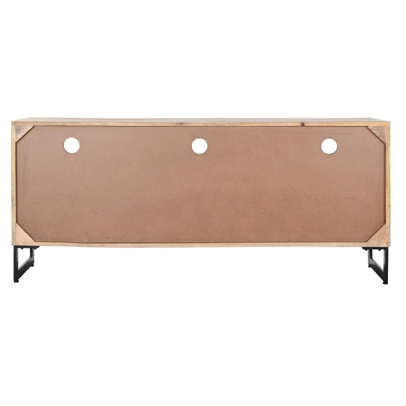 TV-Möbel DKD Home Decor natürlich Schwarz Metall Mango-Holz (150 x 40 x 65 cm)