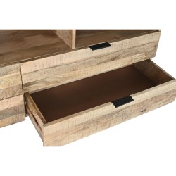 TV-Möbel DKD Home Decor natürlich Schwarz Metall Mango-Holz (150 x 40 x 65 cm)