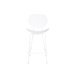 Tabouret DKD Home Decor Noir Métal Blanc polypropylène (52,5 x 49 x 104 cm)