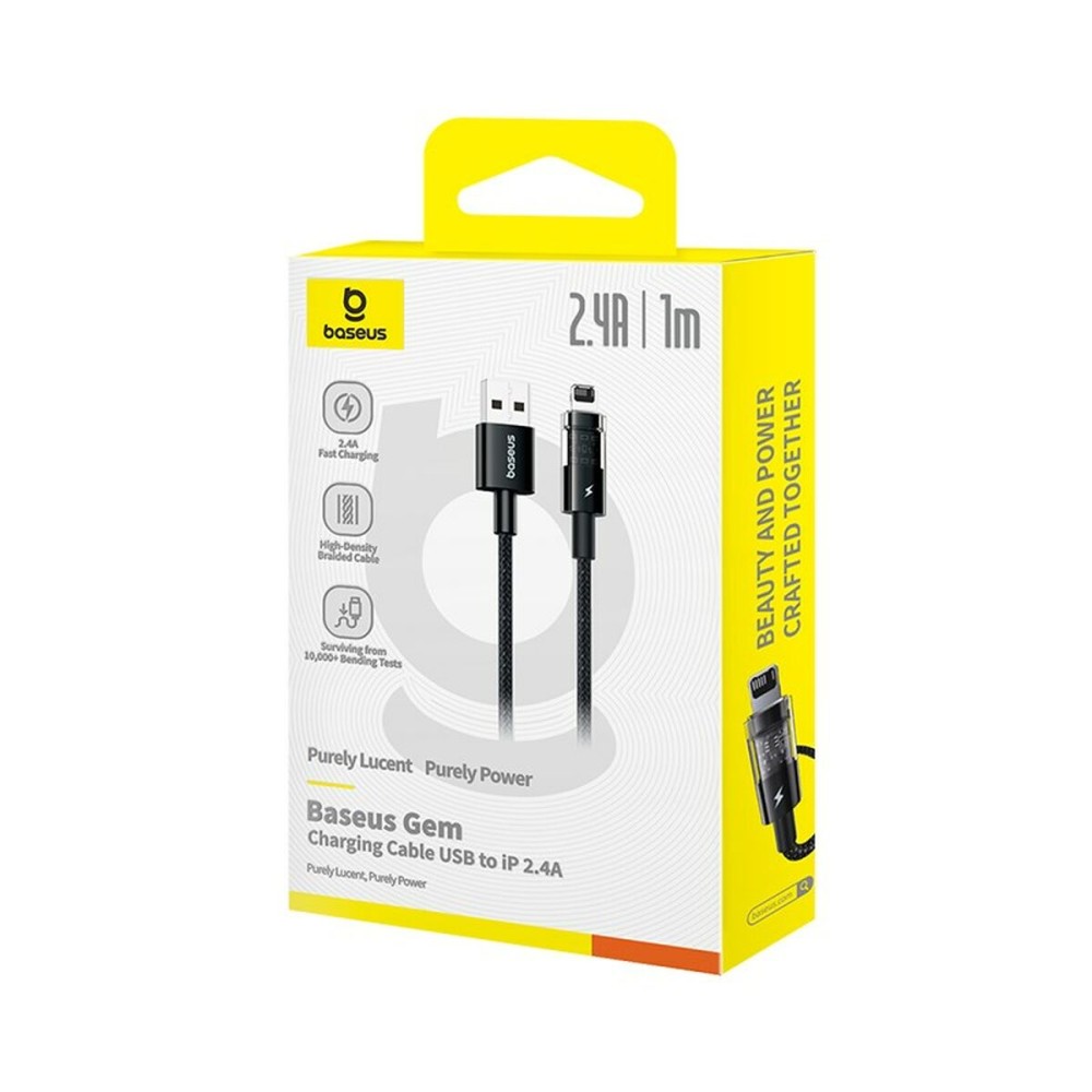 USB auf Lightning Verbindungskabel Baseus P10373003111-00 Schwarz 1 m