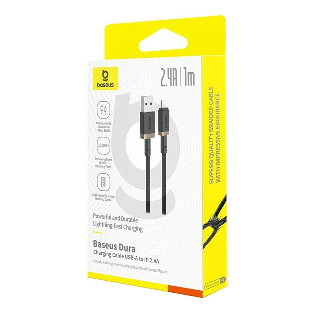 USB auf Lightning Verbindungskabel Baseus P10377801U01-00 Schwarz Gold 1 m
